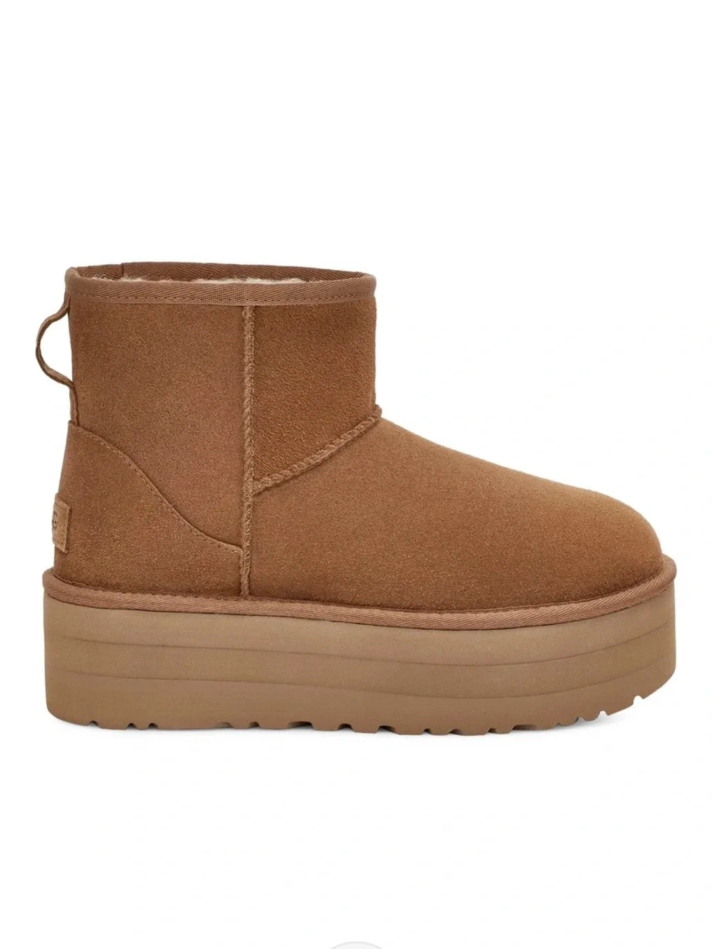 UGG Women's Classic Mini Platform Boot, Chestnut